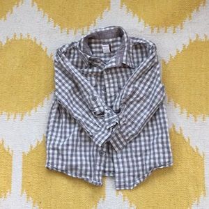 tea Plaid Button Up Shirt
